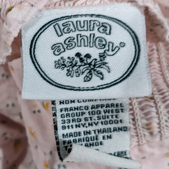 Size 3 Toddler Girl Laura Ashley Sundress, Halter Style, Light Pink with Flowers - Picture 4 of 5